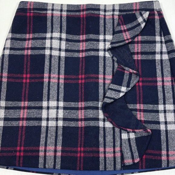 J.CREW MERCANTILE women's wool plaid skirt size 6 - Picture 3 of 4